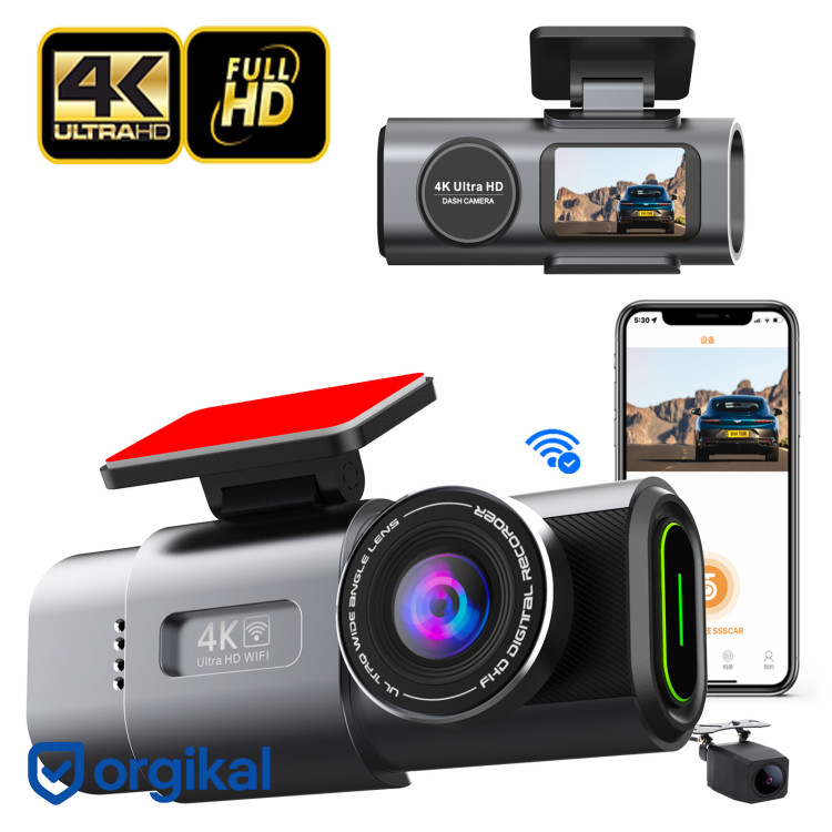 دوربین ثبت وقایع خودرو 4K Ultra HD با WiFi و GPS