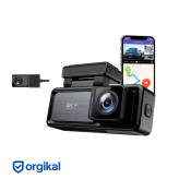 دوربین ثبت وقایع خودرو مدل M6 4K-WiFi به همراه دوربین عقب