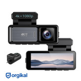 دوربین ثبت وقایع خودرو مدل M6 4K-WiFi به همراه دوربین عقب