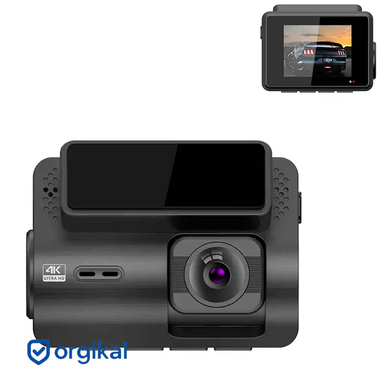 دوربین ثبت وقایع خودرو ونتو M700 دو لنزه با کیفیت 4K جلو و Full HD عقب