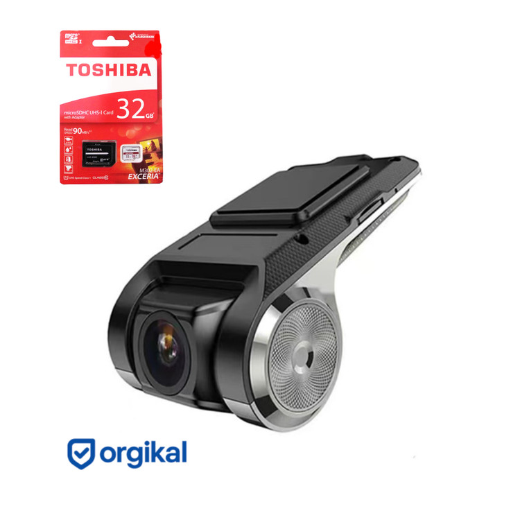 دوربین ثبت وقایع خودرو مدل U2+ رم 32 گیگ توشیبا